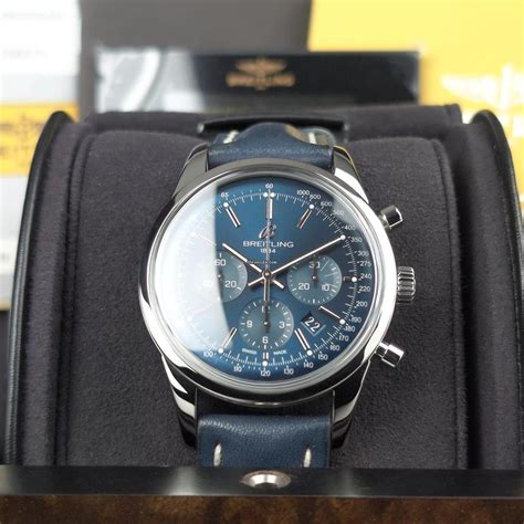 breitling transocean limited edition blue dial|breitling transocean watch for sale.